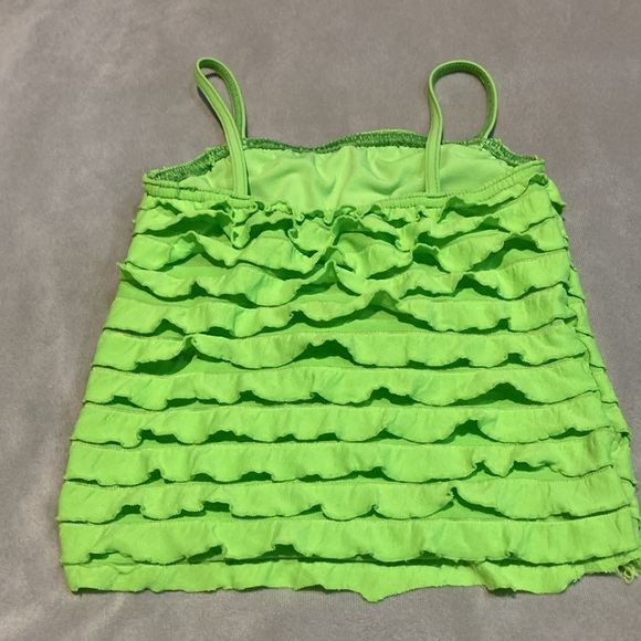 Small Child Lime Green Dance Costume - Picture 10 of 11